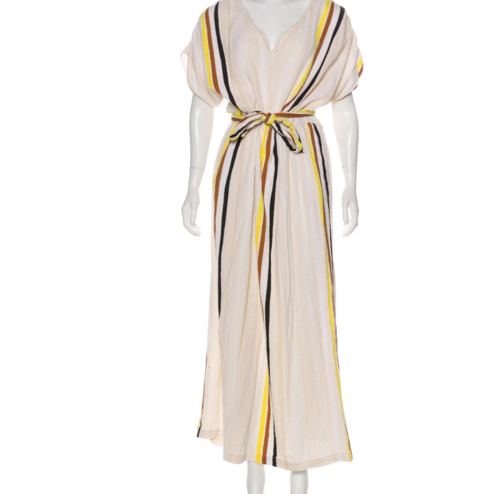 Ace & jig beige/yellow maxi dress